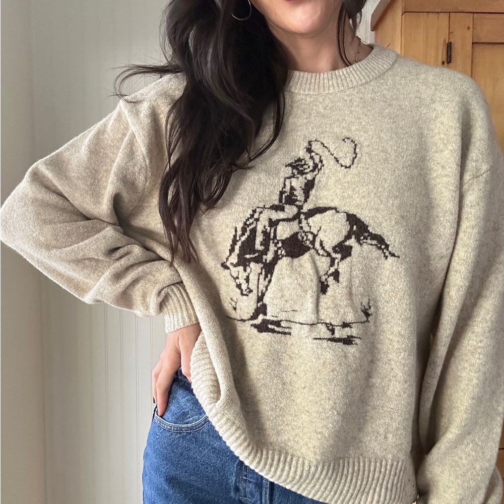 VIRAL Abercrombie & Fitch Horse Sweater